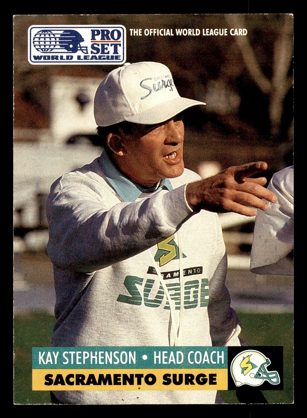 1991 Pro Set #27 Kay Stephenson World League Collectibles (WLAF Inserts) Card